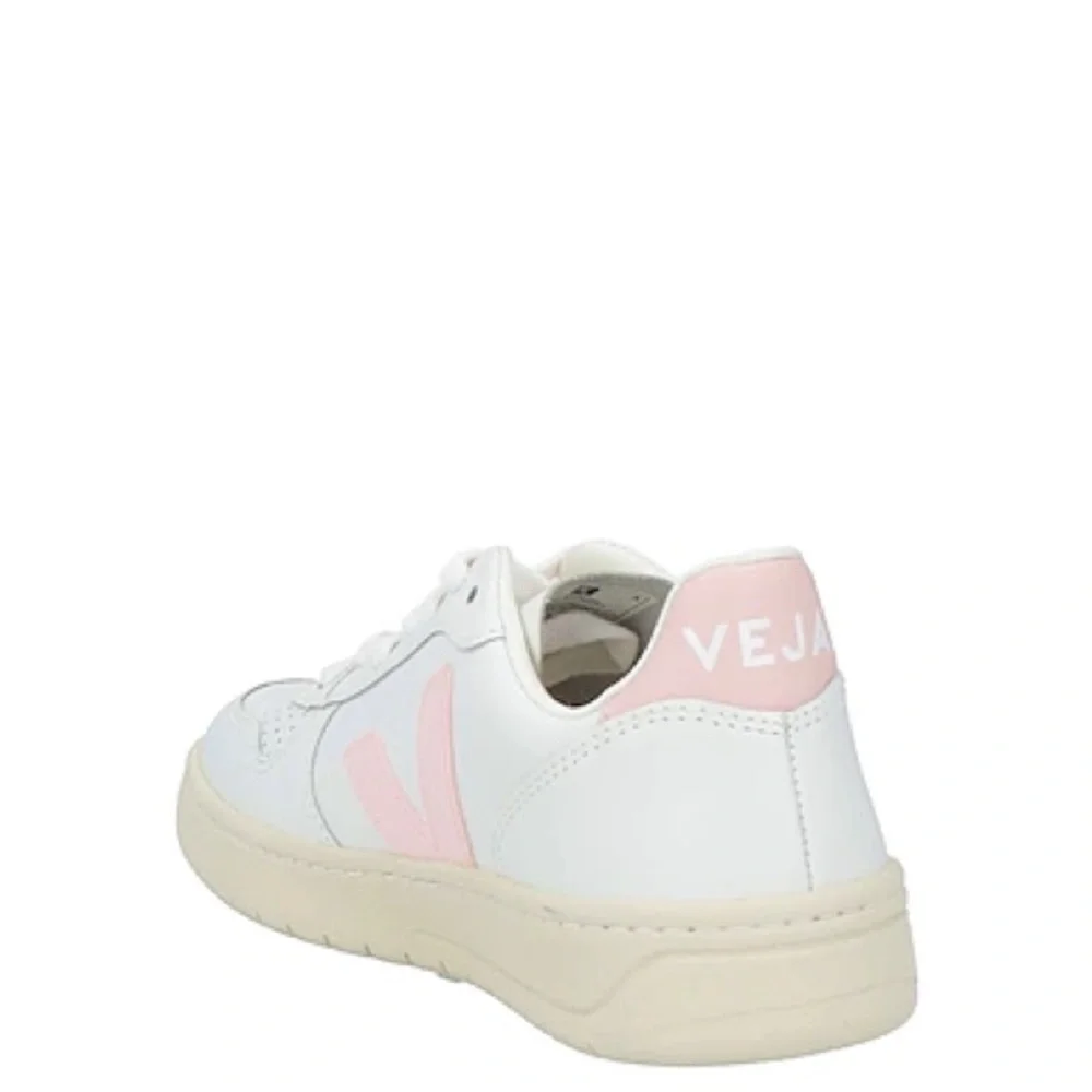 VEJA V-10 LEATHER SNEAKERS IN WHITE PETALE 40 9 - Picture 5 of 12
